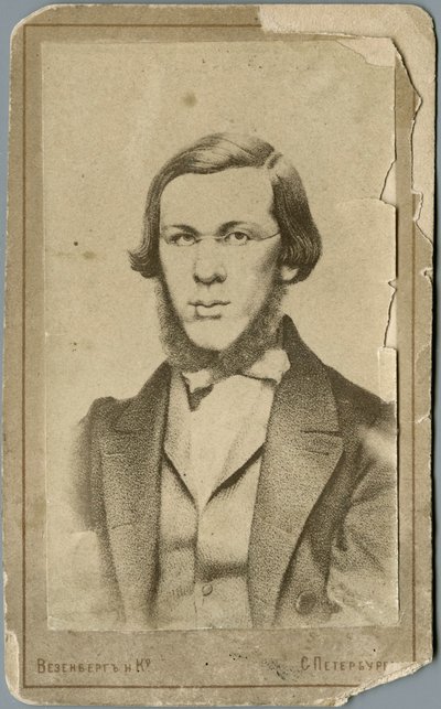 Nikolay Alexandrovich Dobrolyubov by Photo studio Wesenberg