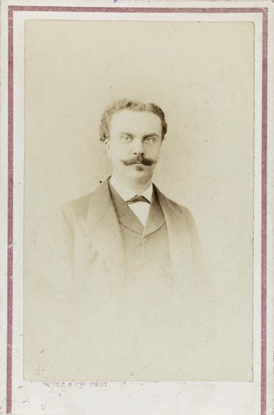 Portrait of Guy de Maupassant, c. 1880 by Photo studio Witz and Cie.