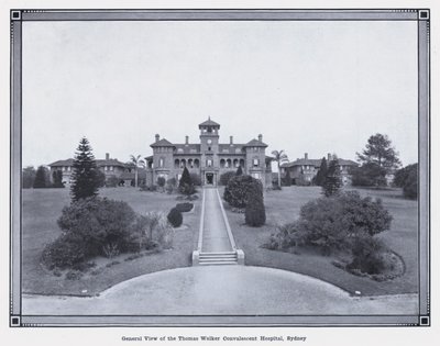 General View of the Thomas Walker Convalescent Hospital, Sydney by Photographer Australian