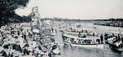 Henley on the Yarra, Melbourne, Victoria, c.1904, from Under the Southern Cross - Glimpses of Australia, published by Department of External Affairs, Melbourne by Photographer Australian