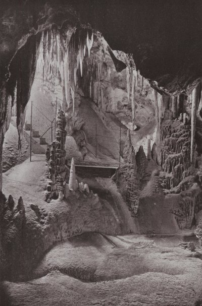 Scene in the Famous Jenolan Caves, New South Wales by Photographer Australian
