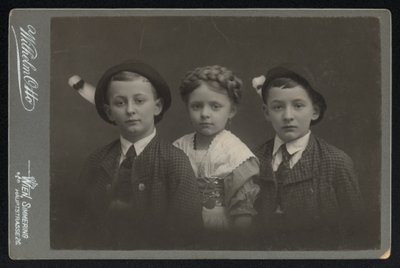 Portrait of Three Austrian Children by Austrian Photographer