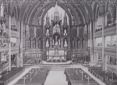 Interior Notre Dame Cathedral, Montreal by Photographer Canadian