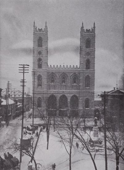 Notre Dame in Winter, Montreal by Photographer Canadian