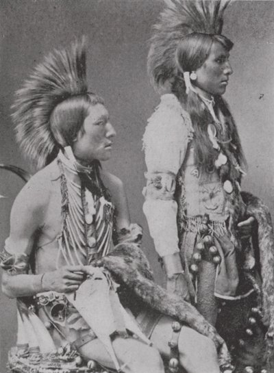 Two Blackfoot Braves by Photographer Canadian