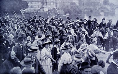 Czech Troops returning home after World War One by Photographer Czech