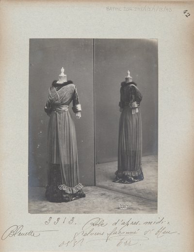 House of Worth, Afternoon Dress by Photographer French