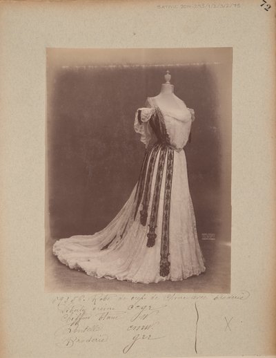 Album Page: House of Worth, Ball Gown by Photographer French