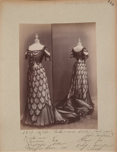 Album Page: House of Worth, Ball Gown by Photographer French