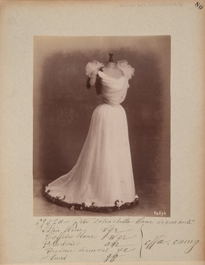 Album Page: House of Worth, Ball Gown by Photographer French