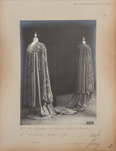 Album Page: House of Worth, Evening Cape by Photographer French