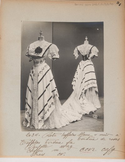Album Page: House of Worth, Evening Dress by Photographer French