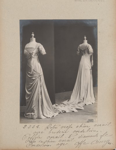 Album Page: House of Worth, Evening Dress by Photographer French