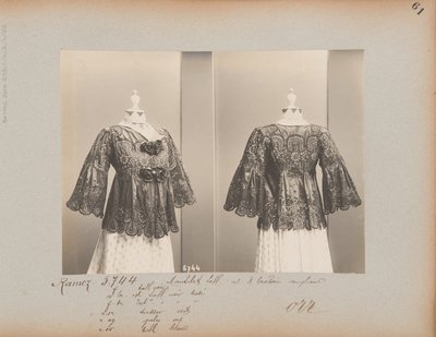 Album Page: House of Worth, Jacket (Mantelet) by Photographer French