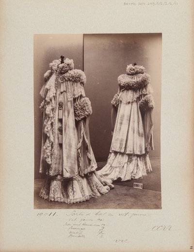 Album Page: House of Worth, Sortie de Bal by Photographer French