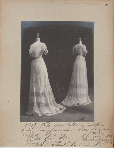 House of Worth, Tea Gown by Photographer French