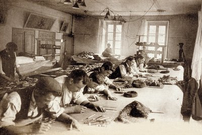Aubusson Tapestry Factory, France, c. 1900 by Photographer French