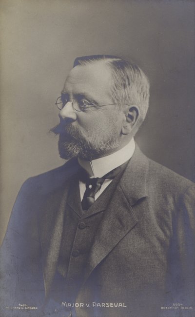 August von Parseval, German airship designer by Photographer German