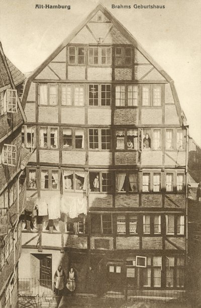 Birthplace of Johannes Brahms, Hamburg, Germany by Photographer German