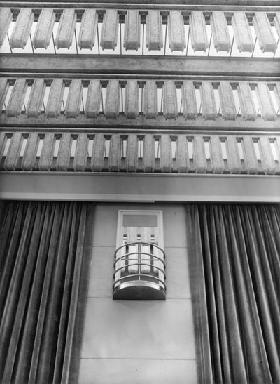 Wall of the Hauptfunksaal in the NORAG Building in Hamburg, c.1931 (detail) by Photographer German