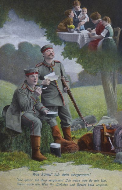 German soldiers dreaming of home by Photographer German