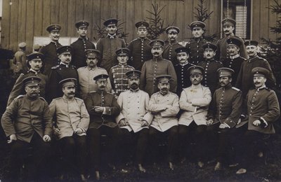 Group of German army officers by Photographer German