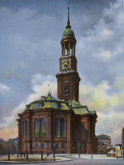 Hamburg: Michaeliskirche, burned down 3 June 1906, rebuilt 1906-12 by Photographer German
