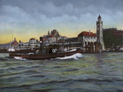 Hamburg: St Pauli Landungsbrucken, Waterside by Photographer German