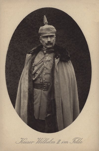 Kaiser Wilhelm II of Germany in military uniform by Photographer German
