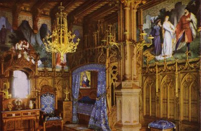 Neuschwanstein Castle: Schlafzimmer by Photographer German