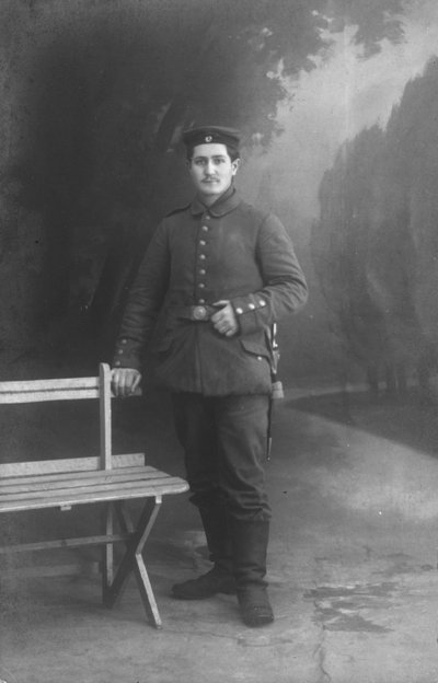 Portrait of a German soldier by Photographer German
