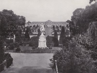 Potsdam, Denkmal Friedrich Des Grossen Und Blick Auf Das Schloss Sanssouci by Photographer German