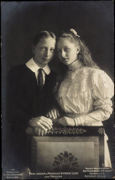 Prince Joachim and Princess Victoria Luise by Photographer German