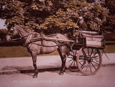 An Irish Jaunting Car, c.1910 by Photographer Irish