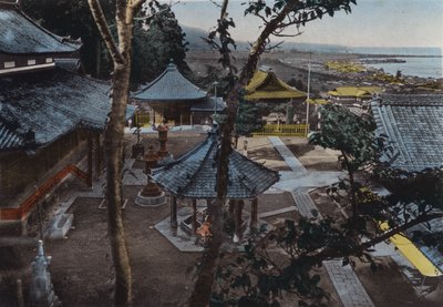 Miidera, one of the 8 Views of Ohmi, near Kyoto by Photographer Japanese