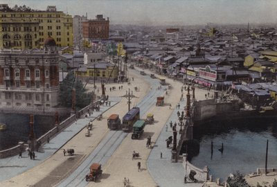 Japan, c.1912: Nihonbashi Street, Tokyo by Photographer Japanese