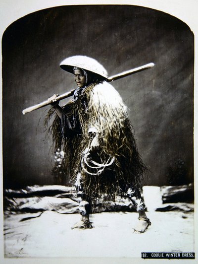 Japanese porter in his winter clothing by Photographer Japanese