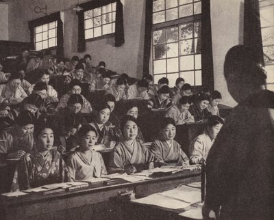Young Japanese women in their last year at the Women