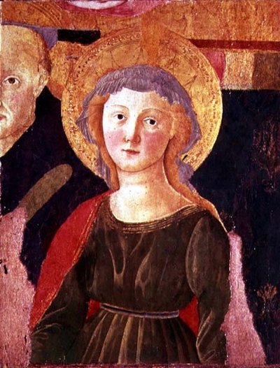 St. Peter Martyr and a Female Saint (detail) by Pier Francesco Fiorentino