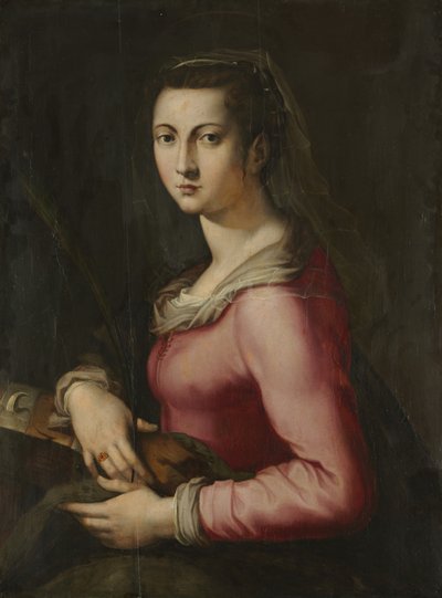 Portrait of a Woman as Saint Catherine, c. 1560 by Pier Francesco Foschi