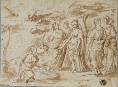 Finding of Moses by Pier Francesco Mola