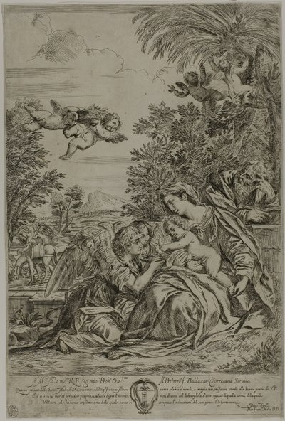 Flight into Egypt by Pier Francesco Mola