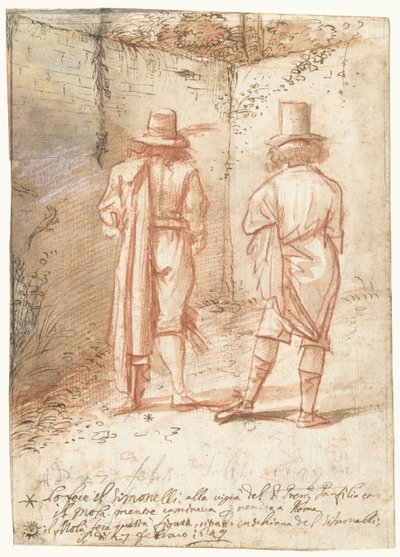 Portraits of Pier Francesco Mola and Niccolò Simonelli by Pier Francesco Mola