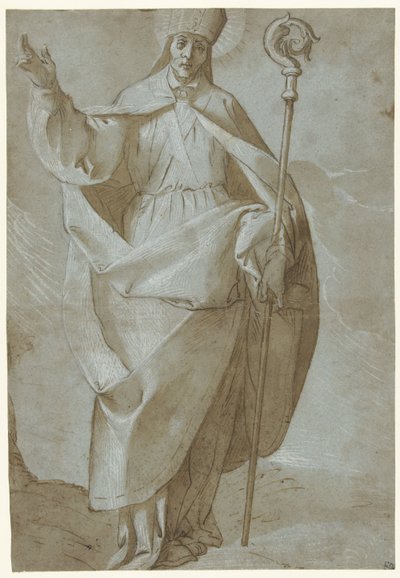 Saint Abbondio with Mitre and Staff by Pier Francesco Morazzone