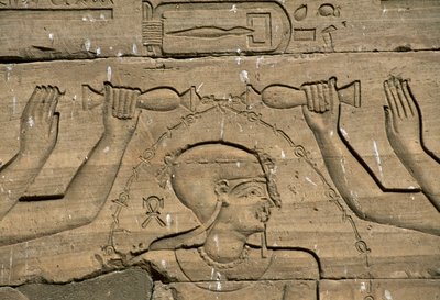 Bas relief, Temple of Kalabsha, Aswan, Egyptian civilization by Blaise Nicolas Le Sueur