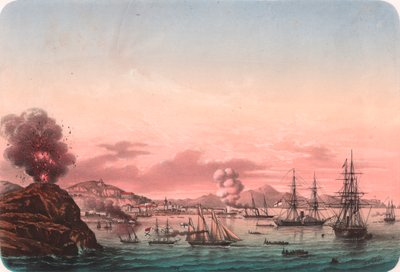 French ships taking Kerc, May 26 by Blaise Nicolas Le Sueur