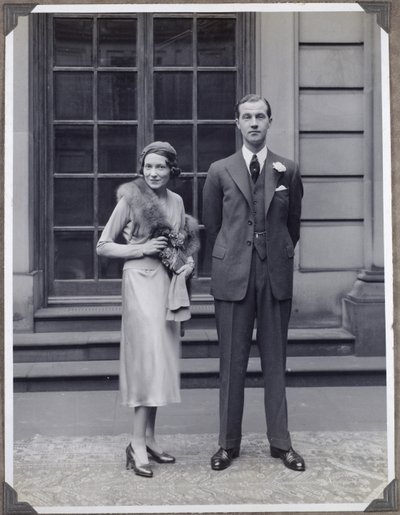 Lord Charles Cavendish and Adele Astaire on Their Wedding Day by Blaise Nicolas Le Sueur