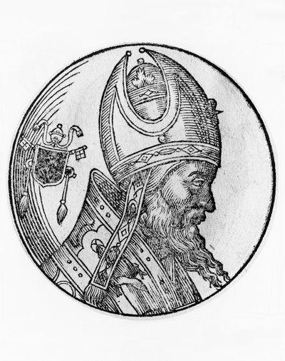 Portrait of John IV, 72nd Pope of Catholic Church by Blaise Nicolas Le Sueur