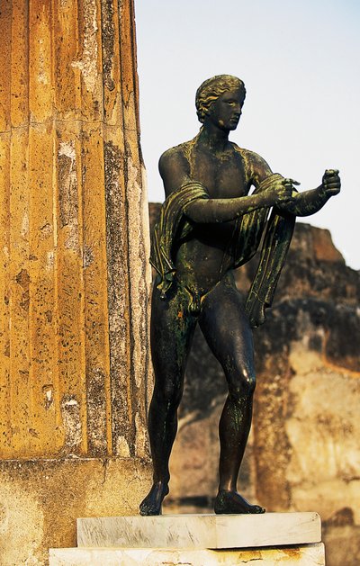Statue of god Apollo, Pompeii (UNESCO World Heritage List) by Blaise Nicolas Le Sueur