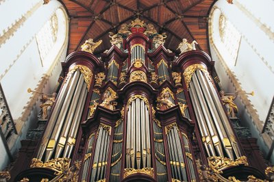 The organ in St-Bavokerk church, Haarlem, The Netherlands by Blaise Nicolas Le Sueur